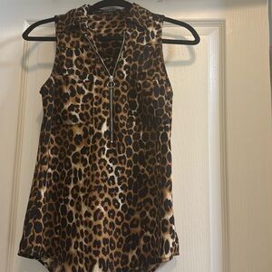 Express leopard print top